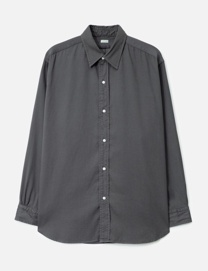 Double Weave Twill Regular Collar Shirt