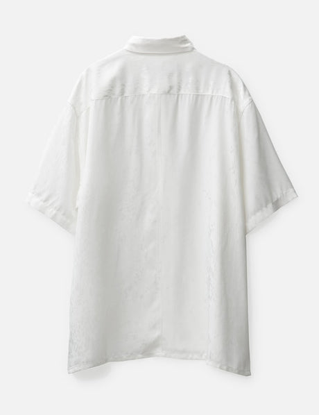 Short-sleeved Shirt With Asymmetrical Opening