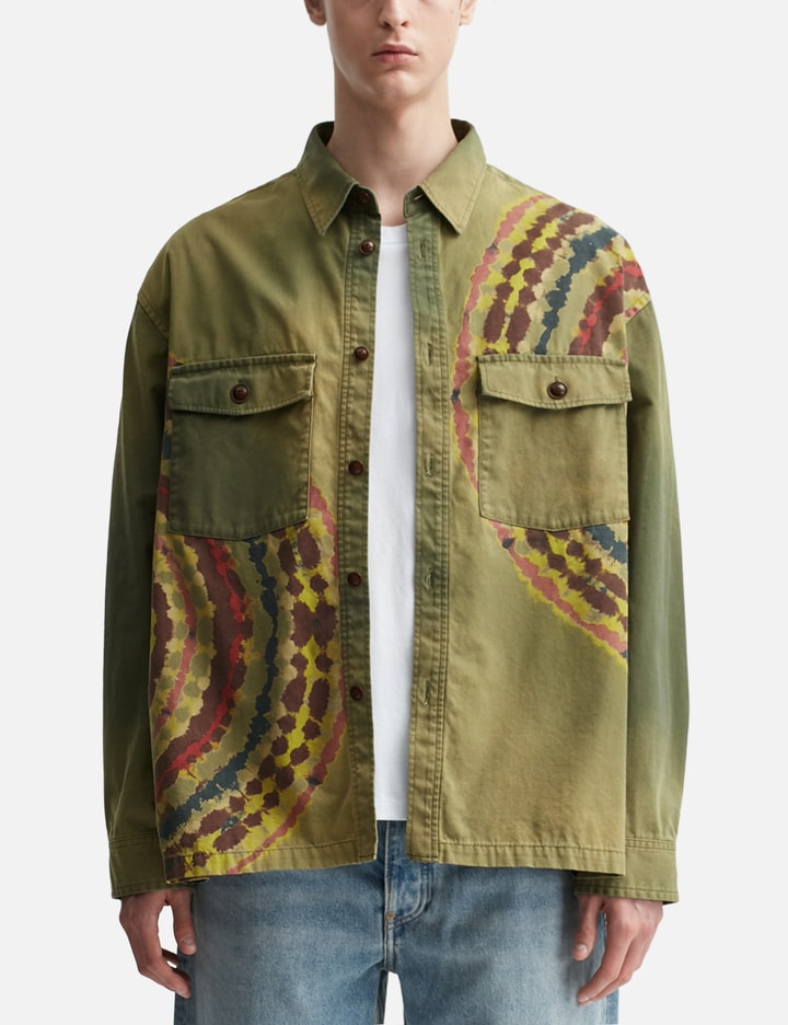 Tie-Dye Military Shirt