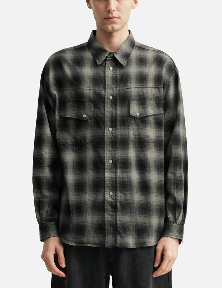 Loose Check Western Shirt