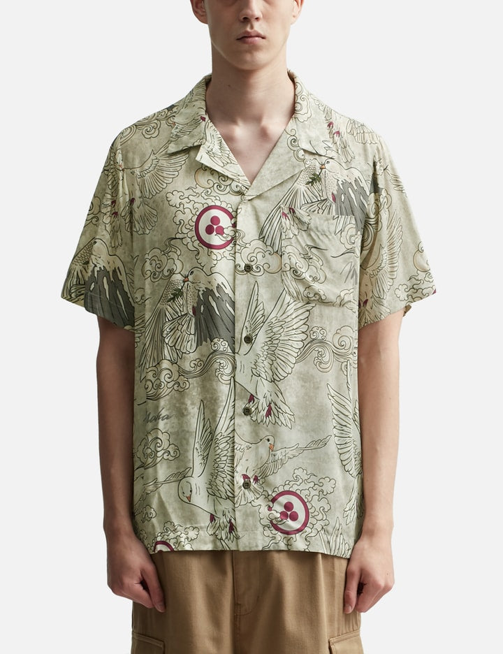 Peace Dove Camp Collar Shirt