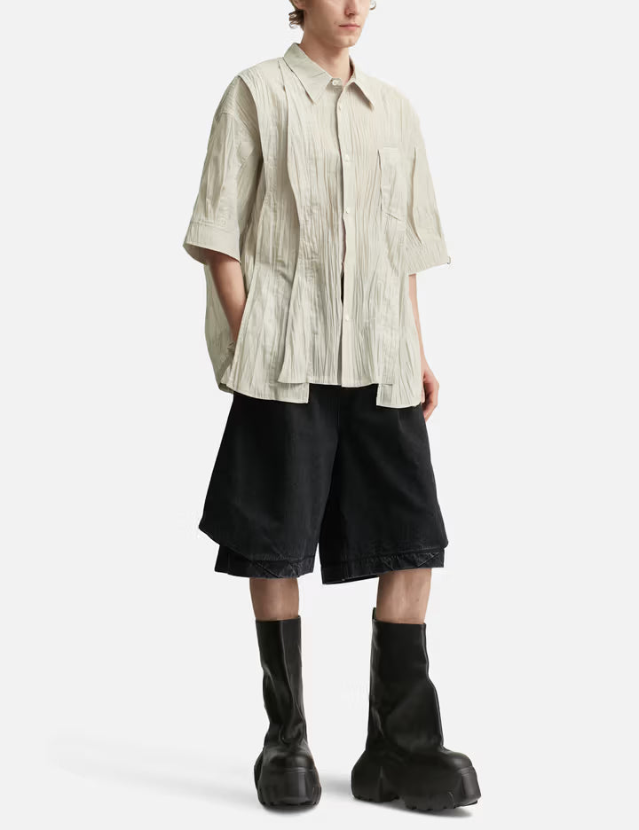 Polyptych Crease Half Shirt