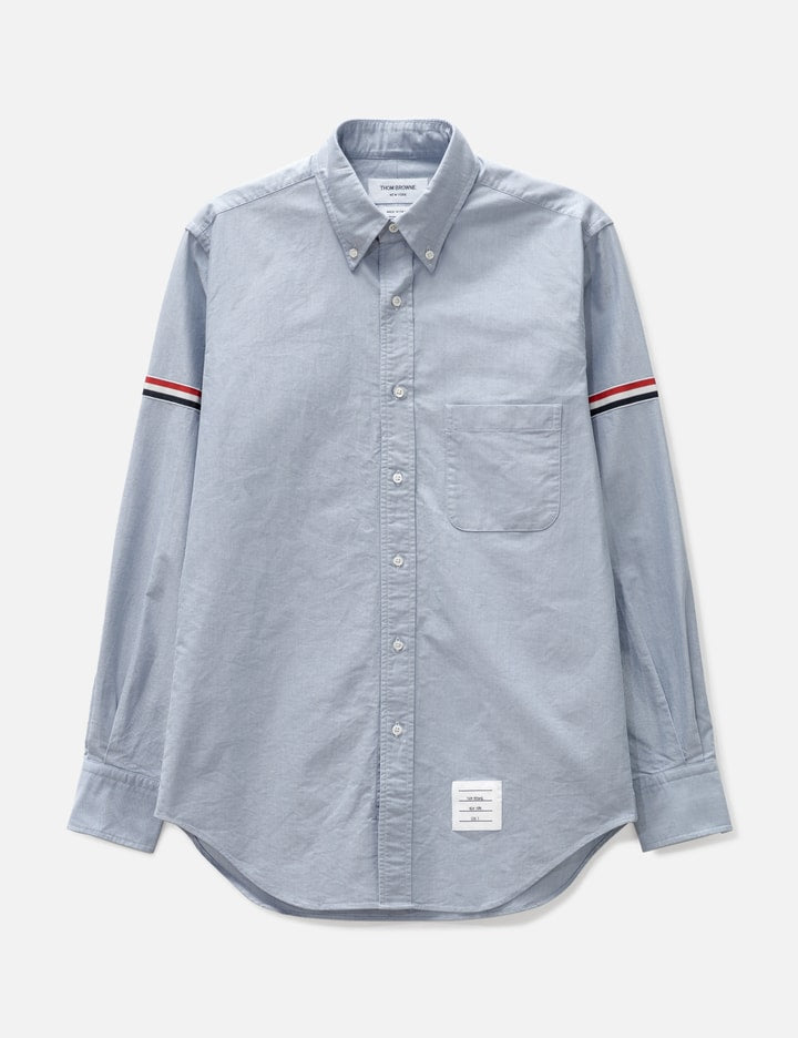 Oxford Striped Grosgrain Armband Classic Shirt