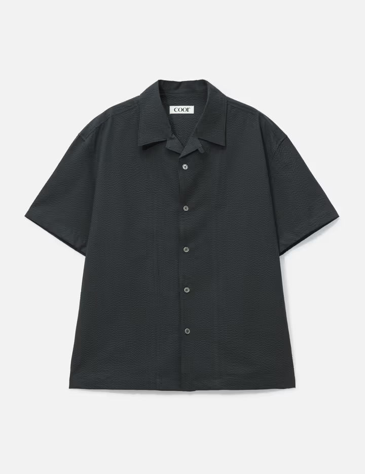 Panel Line Camp Collar Half Shirt