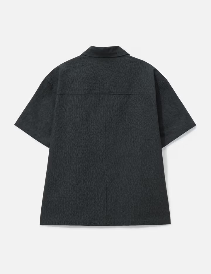 Panel Line Camp Collar Half Shirt