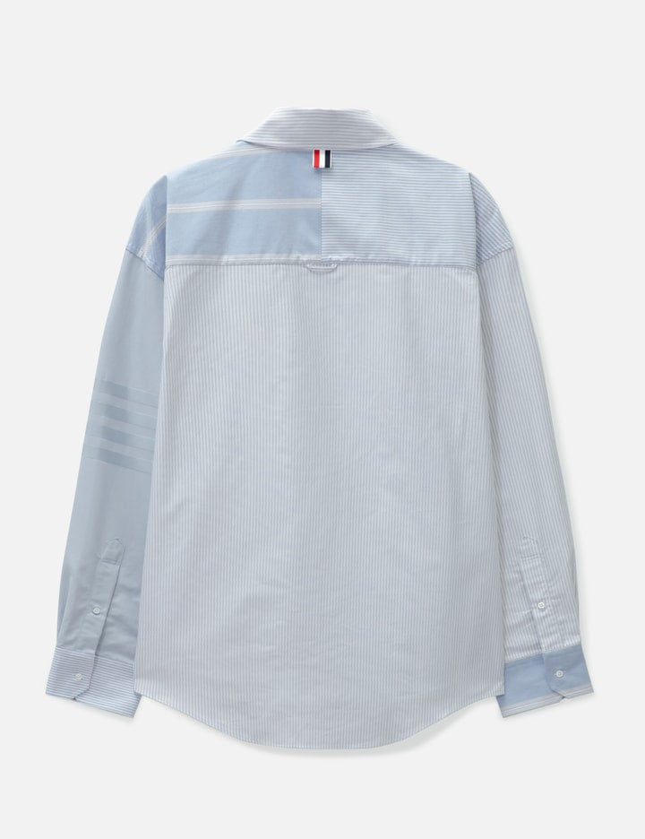 Cotton 4-Bar Oversized Shirt