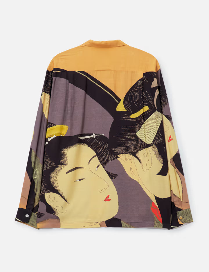 The Bijin At The Mirror Hawaiian Shirt