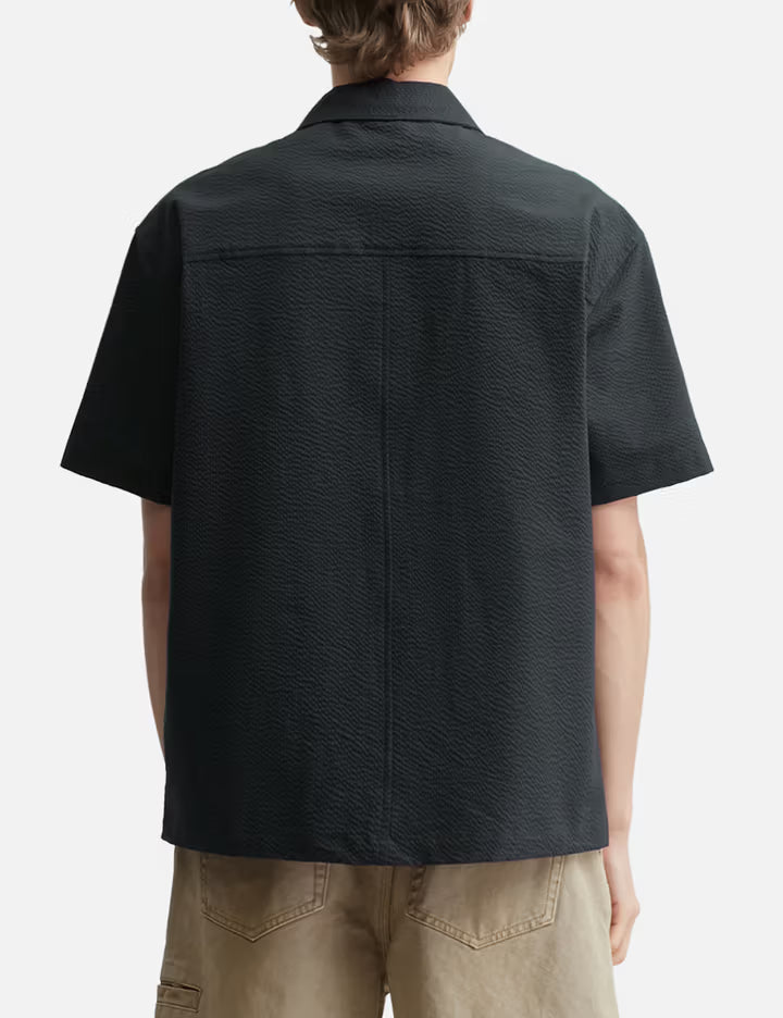 Panel Line Camp Collar Half Shirt