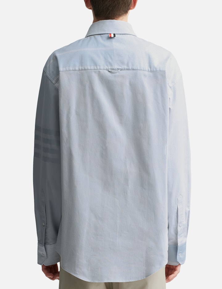 Cotton 4-Bar Oversized Shirt