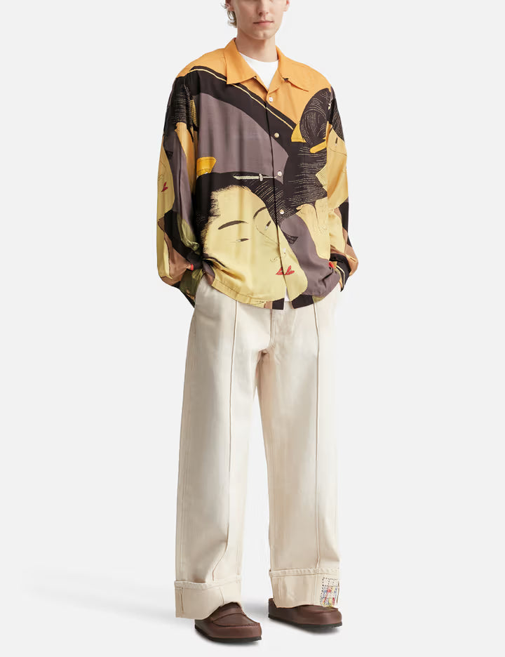 The Bijin At The Mirror Hawaiian Shirt