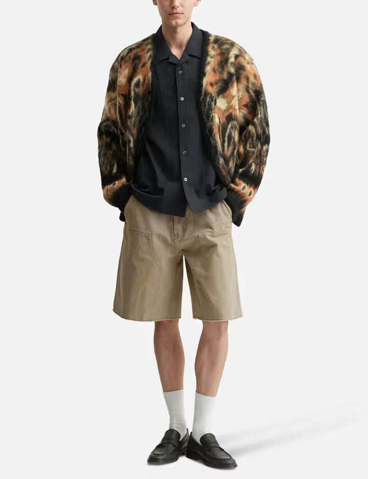 Panel Line Camp Collar Half Shirt