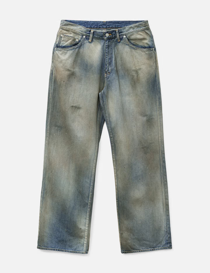 Shoe-Cut Denim Pants