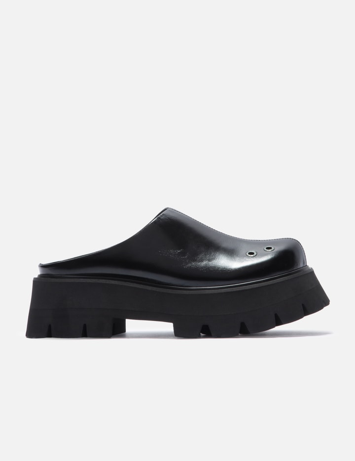 Choices Leather Platform Mules