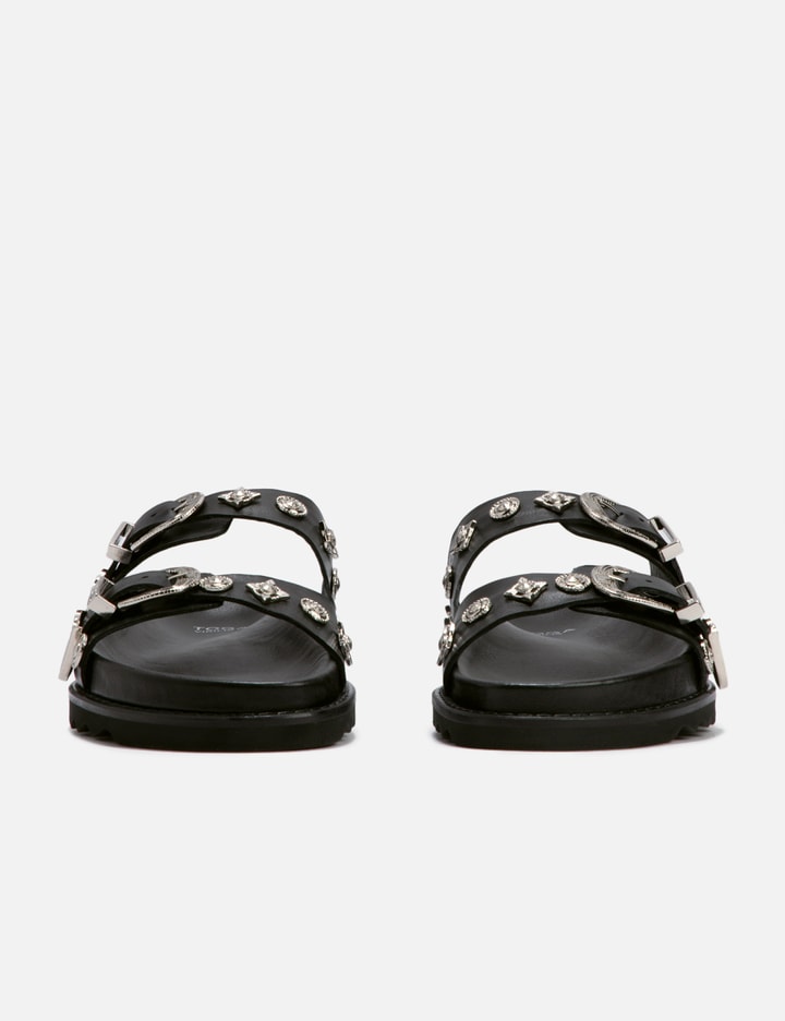 Studded Leather Slides