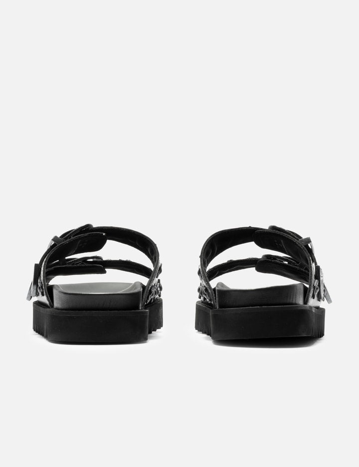 Black Buckle Sandals