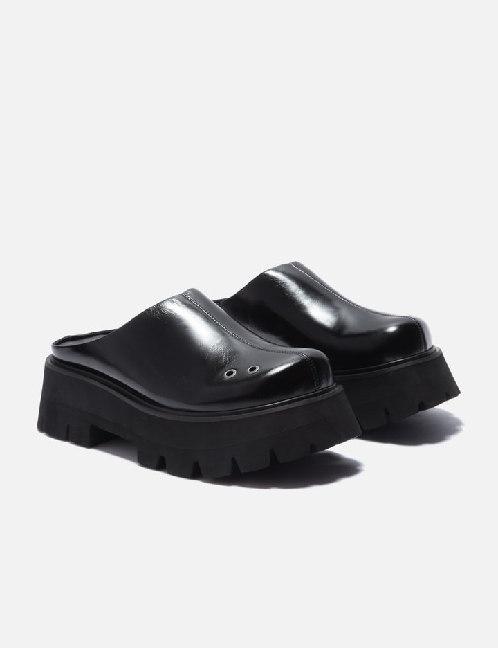 Choices Leather Platform Mules