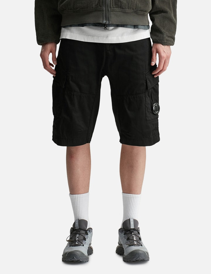 Bermuda Cargo In Satin Stretch