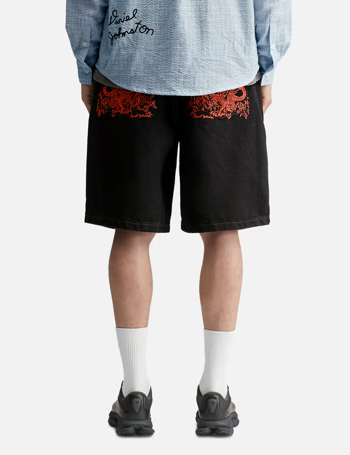 Butter Goods X Daniel Johnston Dragon Denim Shorts