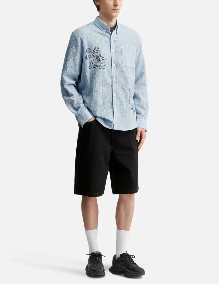 Butter Goods X Daniel Johnston Dragon Denim Shorts