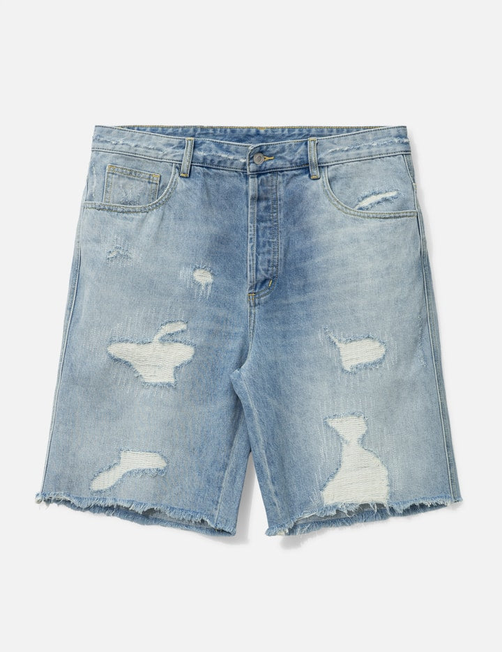 Repaired Denim Shorts