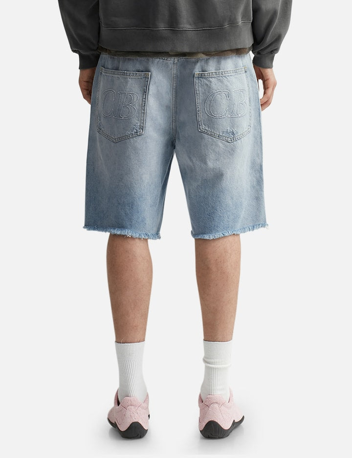 Repaired Denim Shorts
