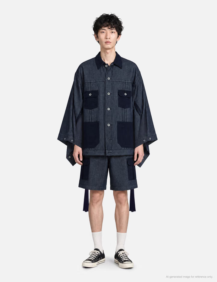 Short Hakama Cargo Pants Rinse