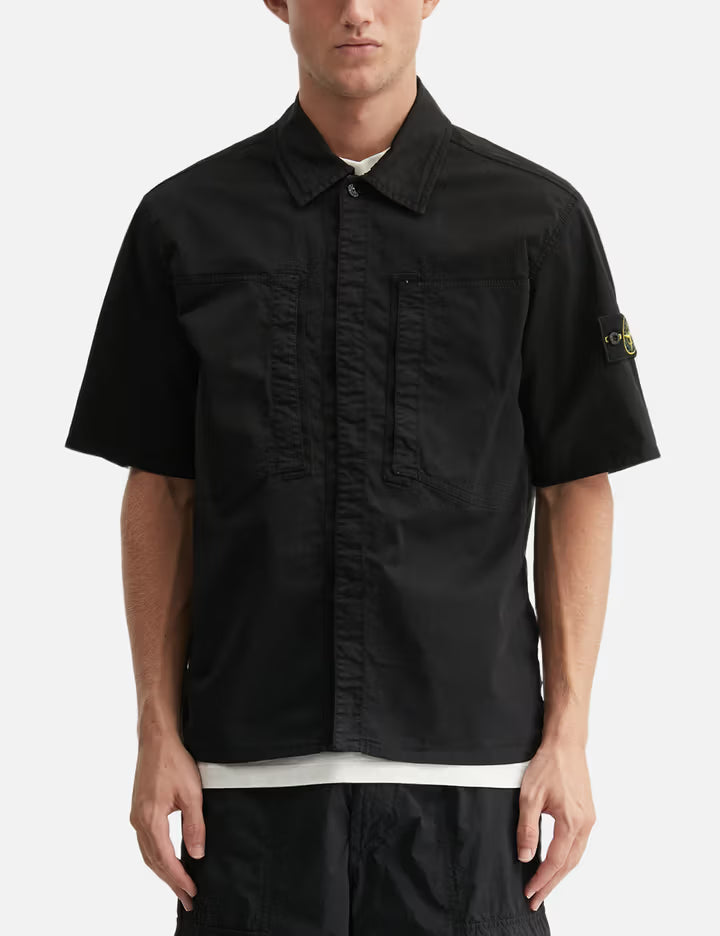 Short Sleeves Cotton Twill Shirt