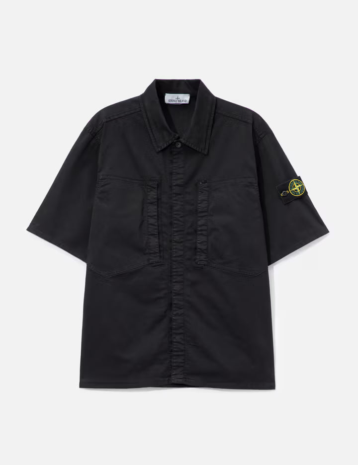 Short Sleeves Cotton Twill Shirt