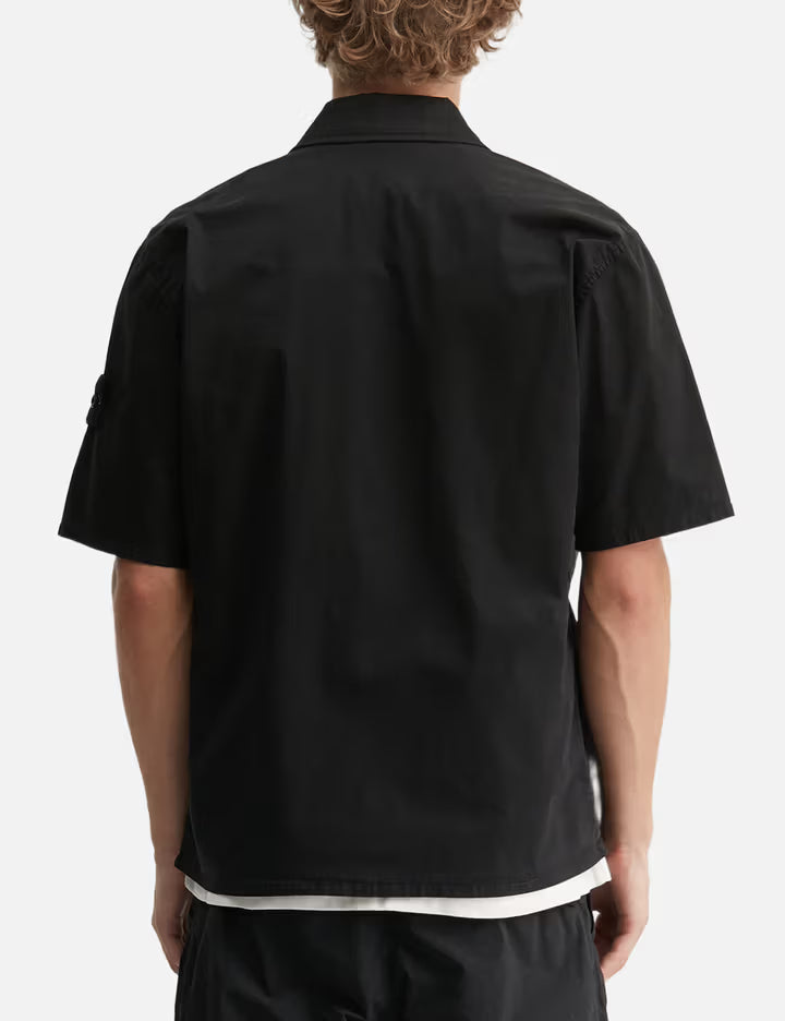 Short Sleeves Cotton Twill Shirt
