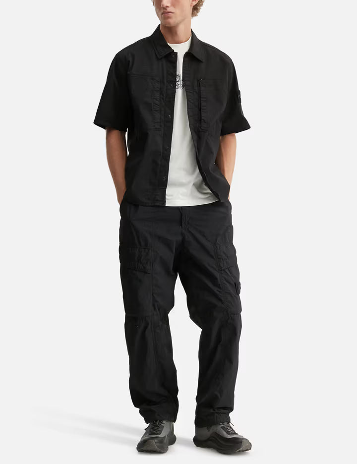 Short Sleeves Cotton Twill Shirt