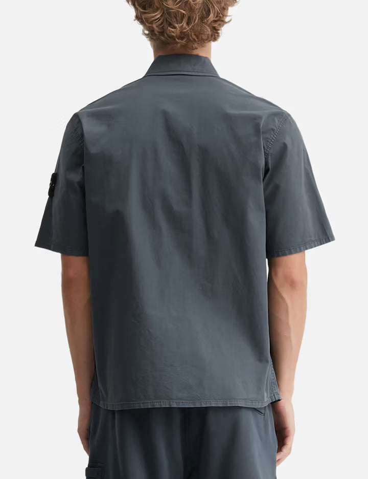 Short Sleeves Cotton Twill Shirt