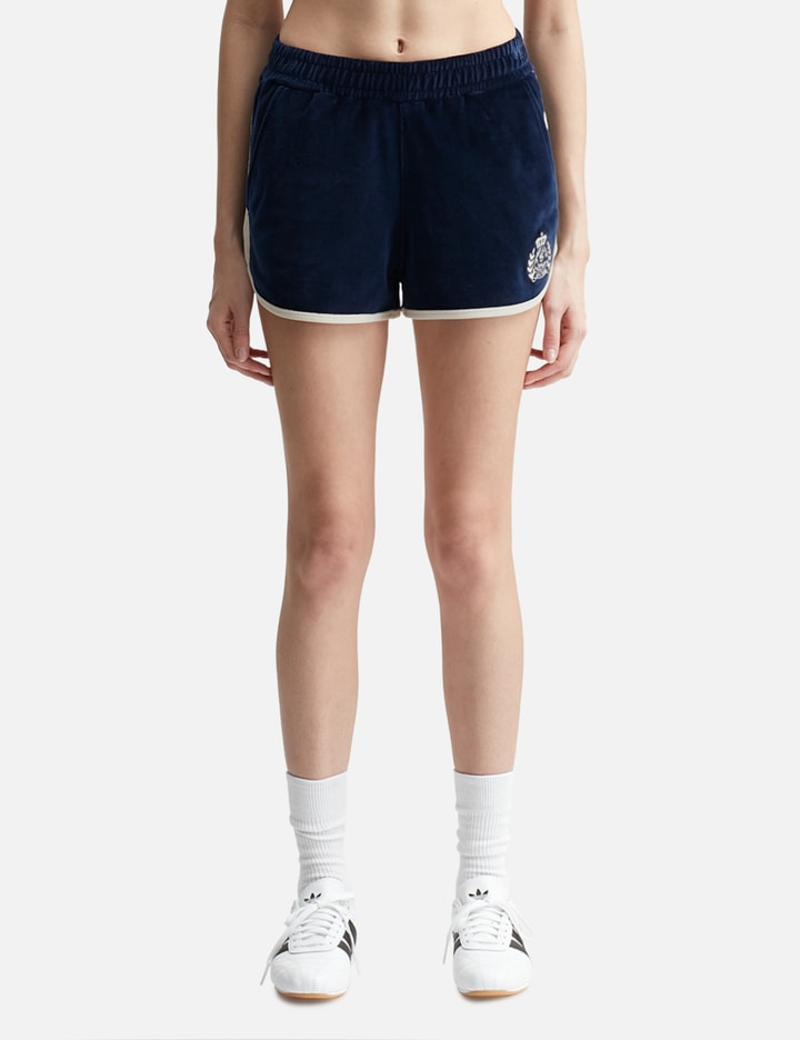 NY Crest Velour Shorts