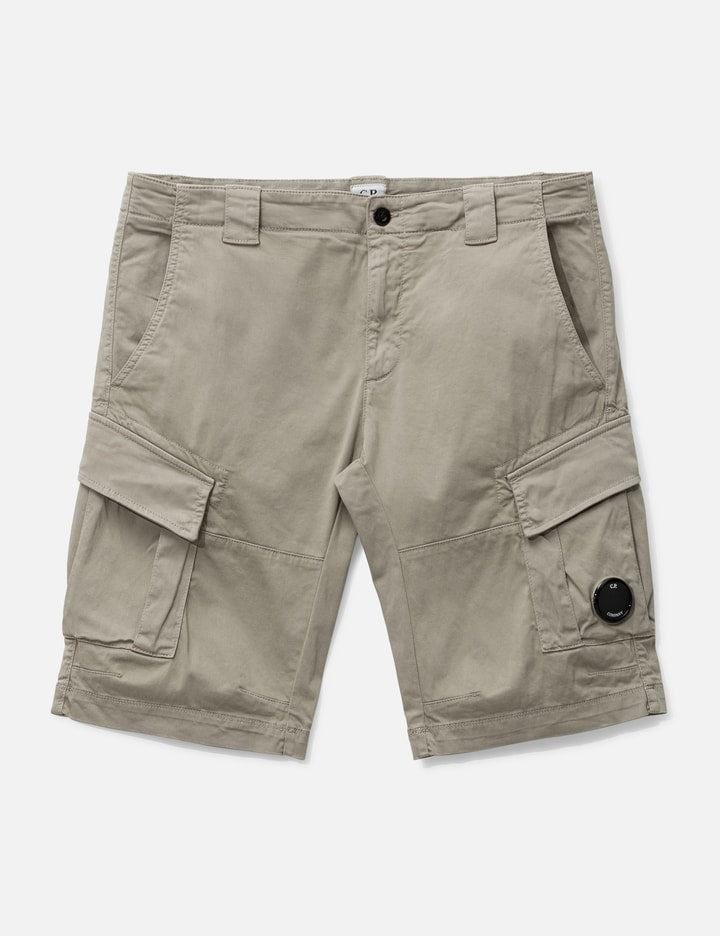 Stretch Sateen Cargo Shorts