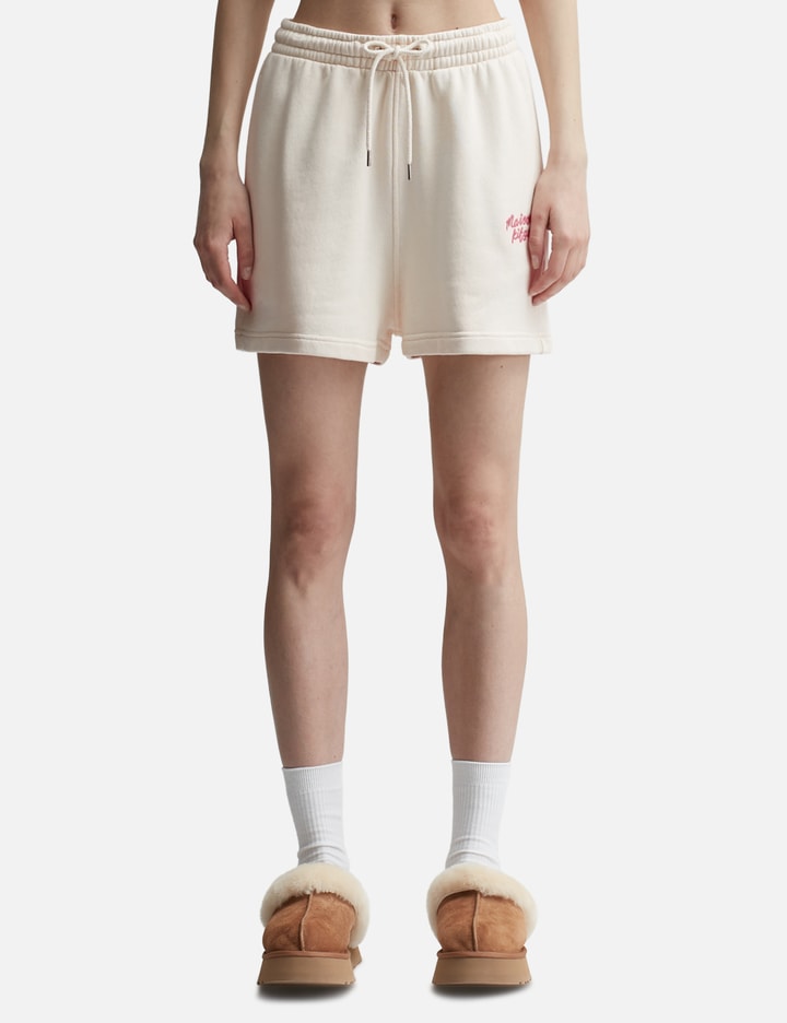 MAISON KITSUNE HANDWRITING REGULAR JOG SHORTS