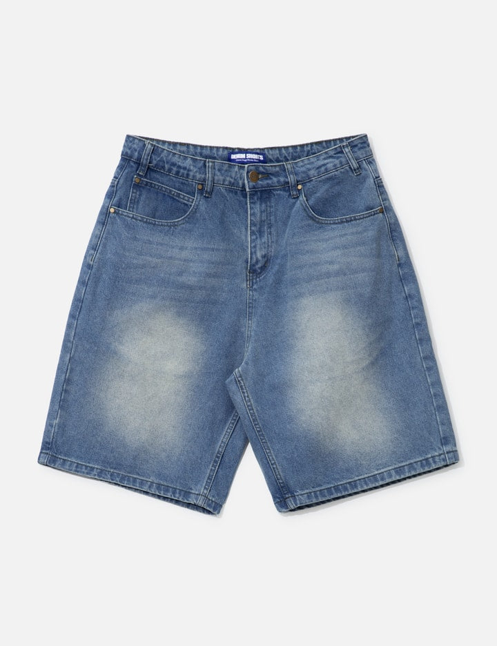 Warped Denim Shorts