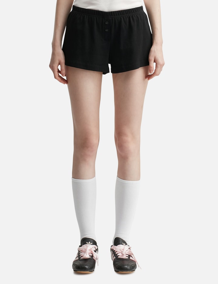 Button Fly Mini Shorts