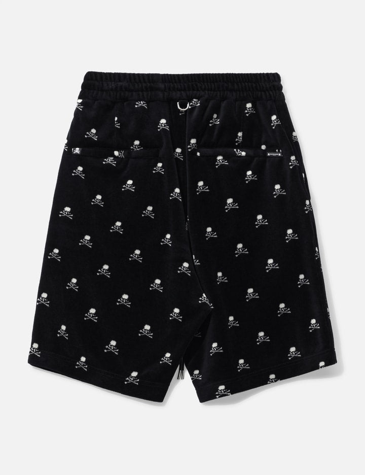 SKULL MONOGRAM VELOUR SHORTS