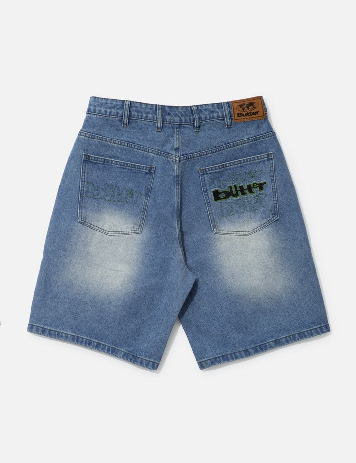 Warped Denim Shorts