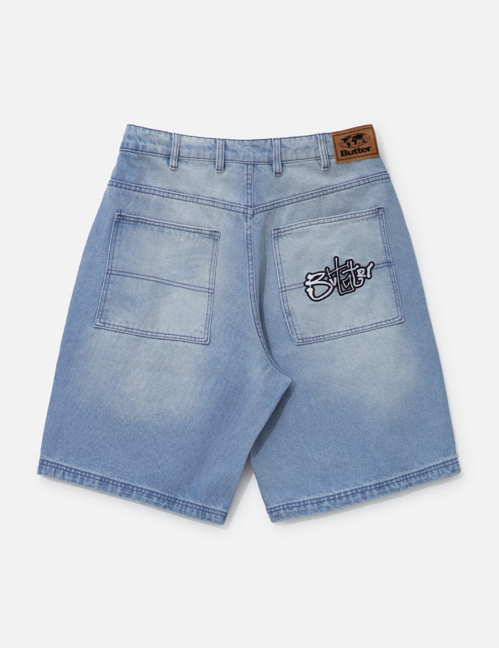Scribble Denim Shorts
