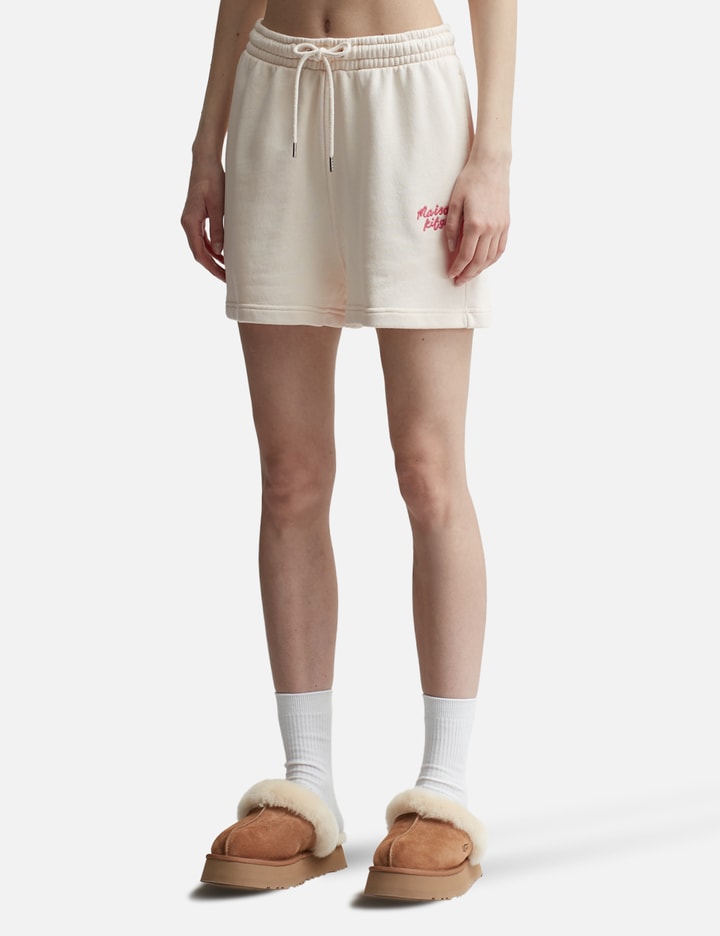 MAISON KITSUNE HANDWRITING REGULAR JOG SHORTS