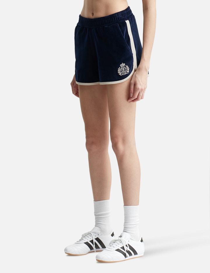 NY Crest Velour Shorts