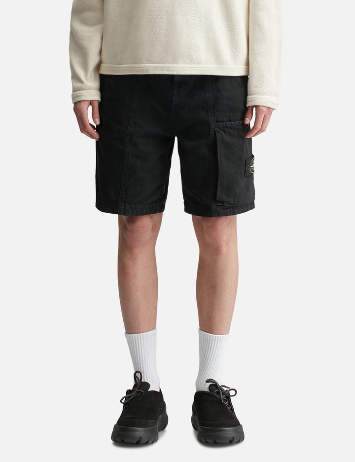 Organic Panama Cotton 'Old' Effect Comfort-fit Cargo Trousers