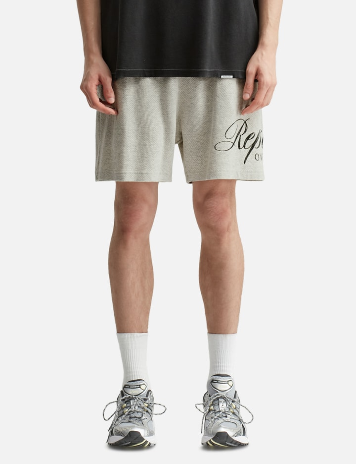 Represent Owners Club Script Mesh Shorts