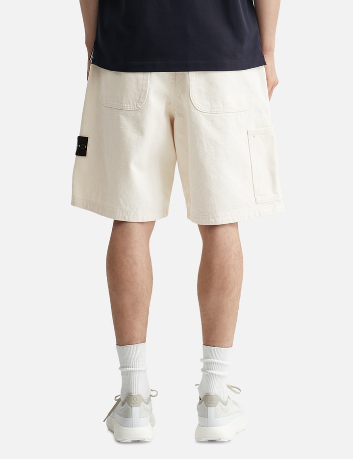 Natural Cotton Gabardine Raw Beauty Bermuda Shorts