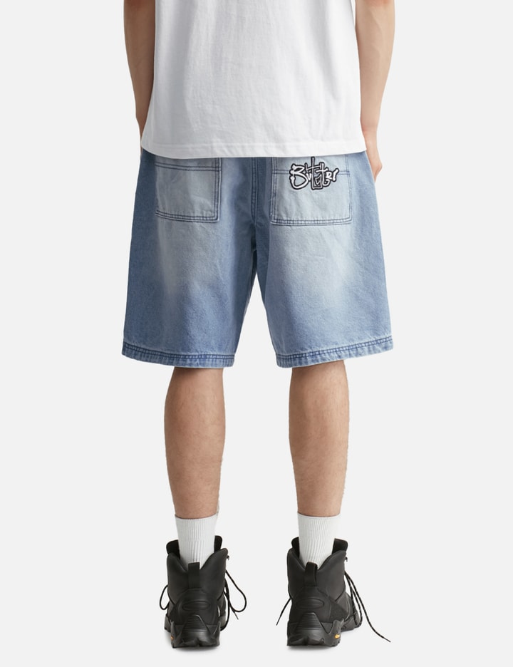 Scribble Denim Shorts