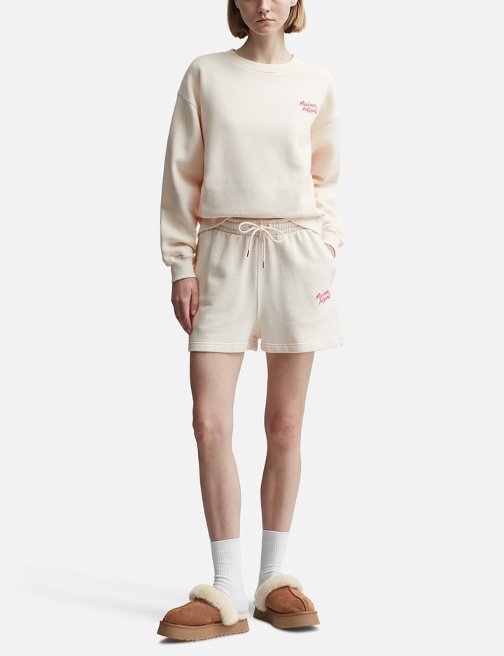 MAISON KITSUNE HANDWRITING REGULAR JOG SHORTS