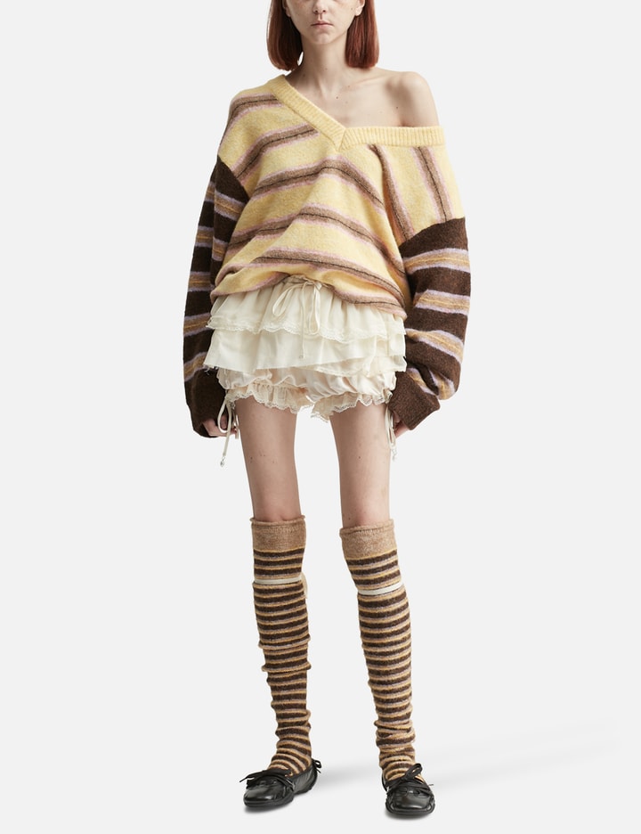 Scalloped Lace Mini Skort