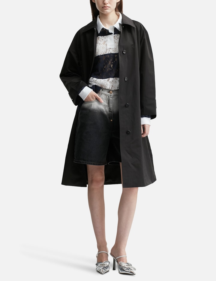 Washed Bermuda Denim Pants