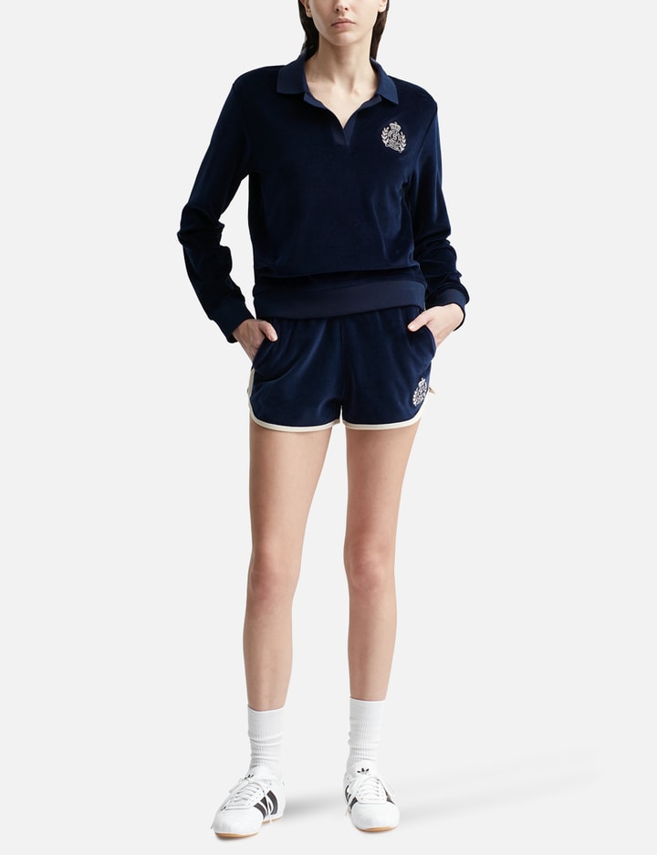 NY Crest Velour Shorts