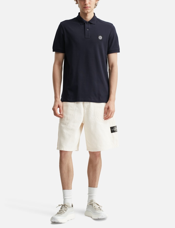 Natural Cotton Gabardine Raw Beauty Bermuda Shorts